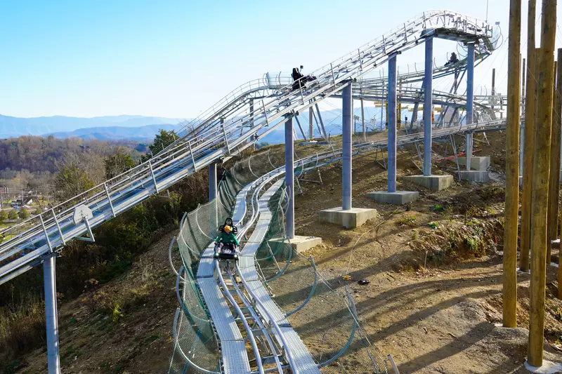 Wild Stallion Mountain Coaster at SkyLand Ranch in Sevierville