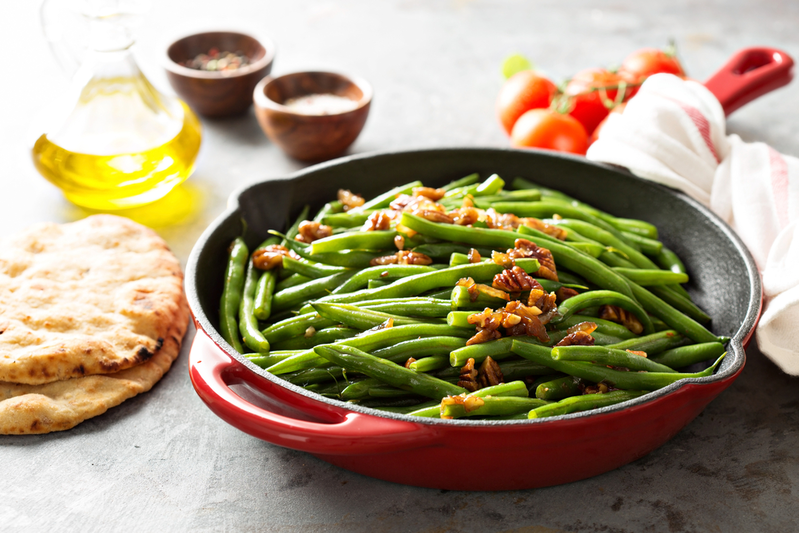 green beans with bacon