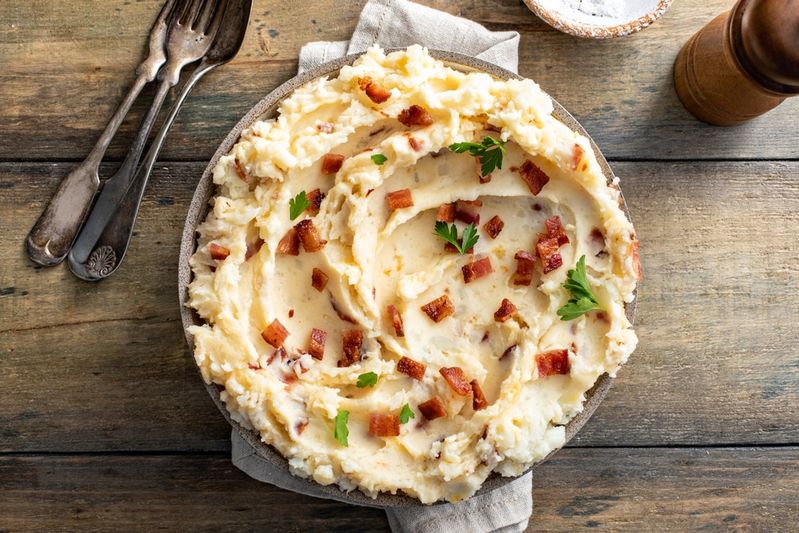 mashed potatoes with bacon