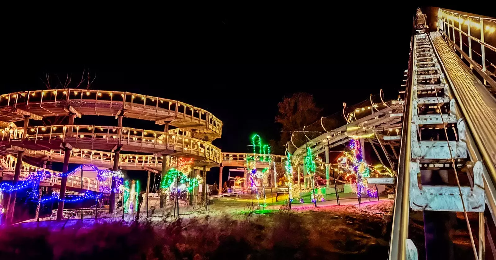 SkyLand during the Festival of Lights